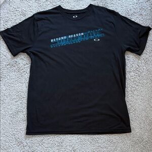 Oakley Black and Blue Graphic Tee